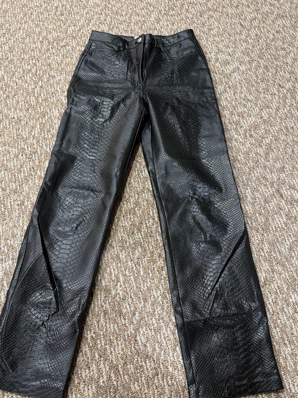 Wilfred black leather
